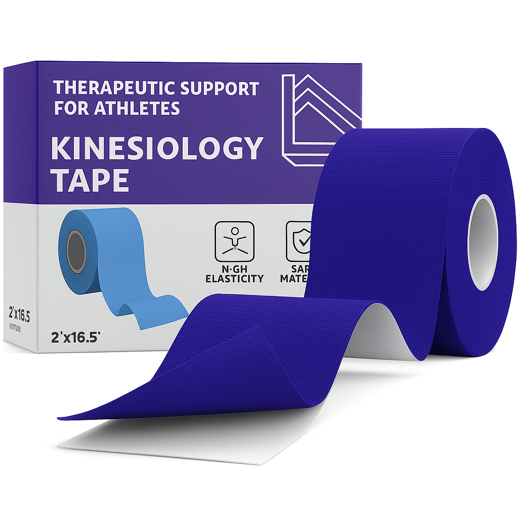 Uncut Kinesiology Tape(2 Rolls), Original Cotton Elastic Premium Athletic Tape,Latex Free Hypoallergenic, 2Inch X 16Ft, Beige